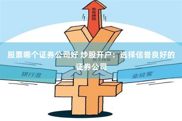 股票哪个证券公司好 炒股开户：选择信誉良好的证券公司